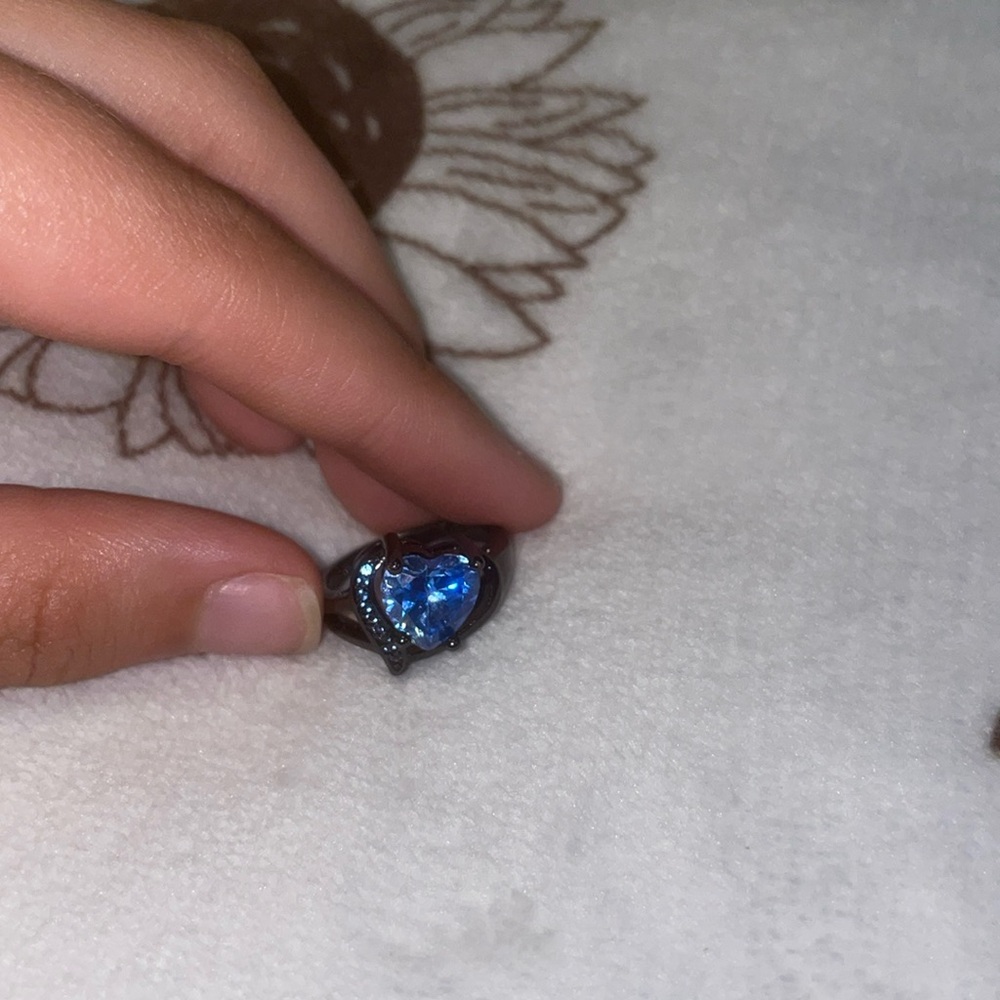 Blue Heart Ring